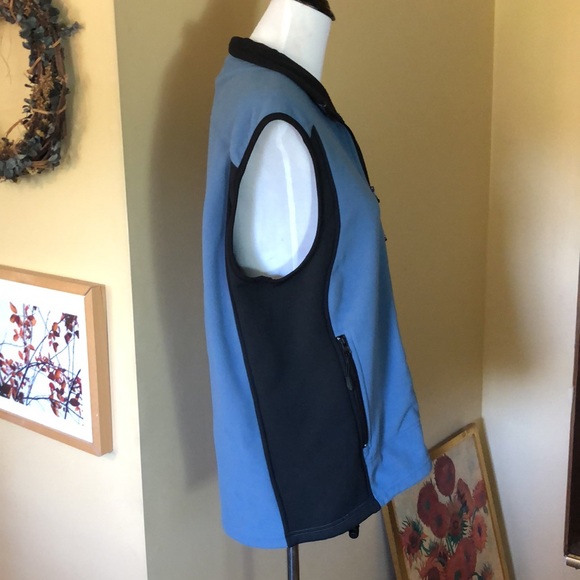 WEST MARINE Large PolarFleece ColorBlock Blue Full-Zip Cozy Fall Hike Camp NEW - Picture 4 of 12